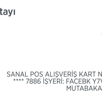 Facebook Bilgim Olmadan Kartımdan Para Çekmiş