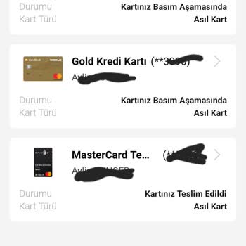 VakıfBank Kredi Kartı Gönderimi