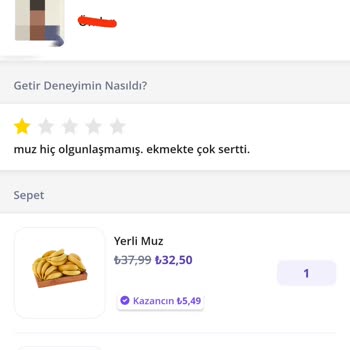 Getir Sipariş Ve M. Temsilcisi Mağduriyeti