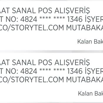 Storytel Hesabımdan Fazladan Para Çekmiş!