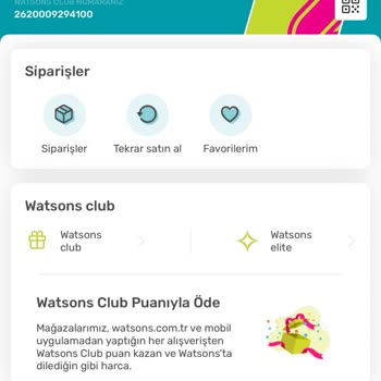Watsons Puanımı Alışveriş Yapmamak İçin Sildiler