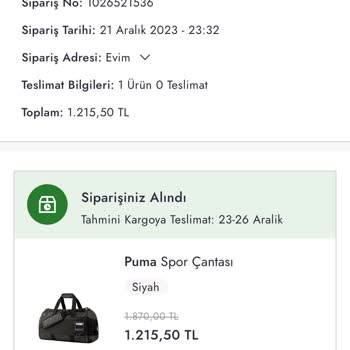 Boyner İnternet Mağazası Pişmanlık