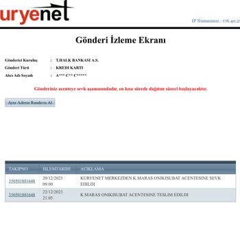 Halkbank Kuryenet Kredi Kartı Gecikmesi
