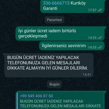 Beko Ürünün Adresten Alınması Ve Ücret İadesi