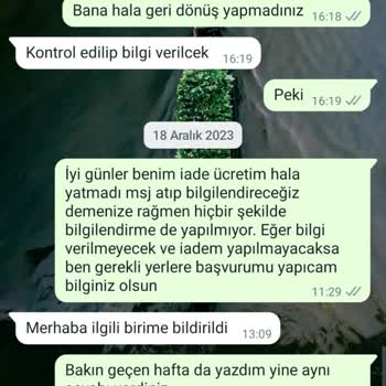 Marjin Ayakkabı Ürün İadesi Yapılmadı