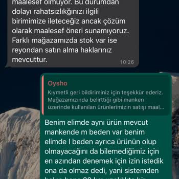 Oysho Mağazasında Beden Değişimi Hüsranı