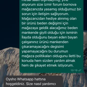 Oysho Mağazasında Beden Değişimi Hüsranı