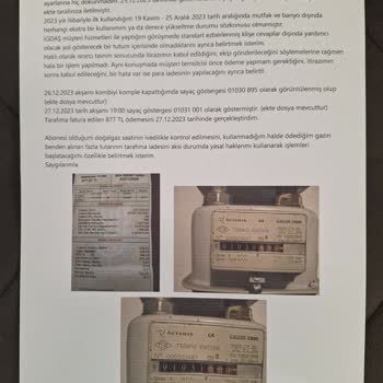 İGDAŞ Arızalı Sayaç Değiştirilmediği İçin Gelen Fahiş Fatura