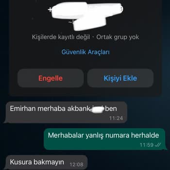 Akbank Telefon Numaram Başkasının Adına Onaylanmadan Kayıt Edilmiş