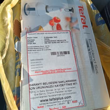 Tefal El Blender Hemen Parçalandı
