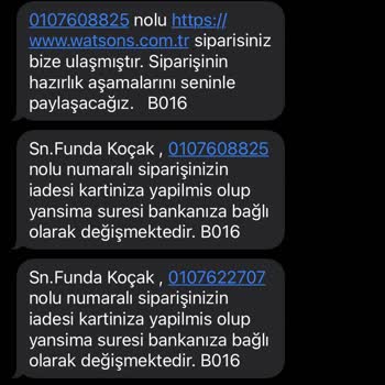 Watsons İade Süreci Hüsranı!