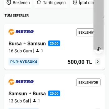 Ücret İadesi Metro Turizm.