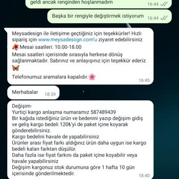 Meysadesign İade Sorunu Ve Çözülemeyişi