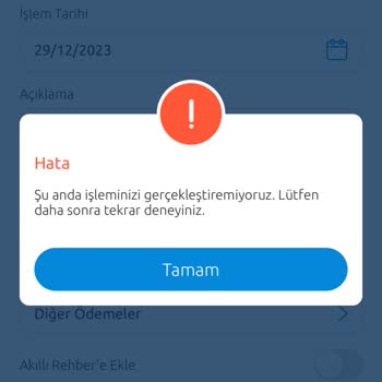 Yapı Kredi Ticari Kredi Kartından Para Transferi Yapamıyorum.