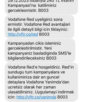 Vodafone Onay Vermeden Tarife Değiştirildi