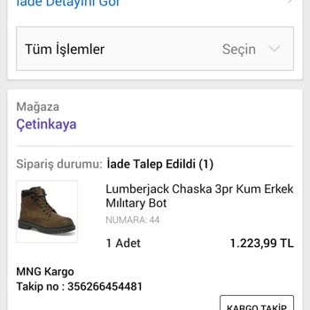 Çetinkaya E-Ticaret Mağduriyeti Ve İade Sorunu