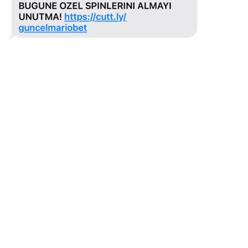 Mariobet Bahis Sitesi SMS İle Rahatsız Ediyor