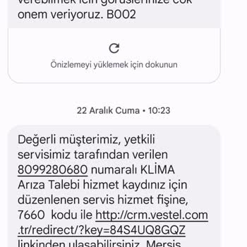 Vestel Klima Genel Problem