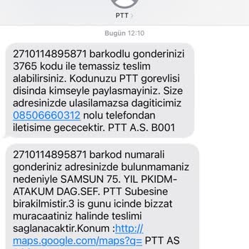 PTT Kargo Dağıtımında Yaşadığım Sorun