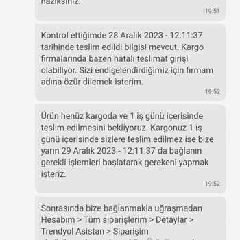 Trendyol Kargo Teslim Edildi Dendi Ancak Siparişim Gelmedi