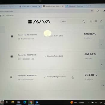 Avva'dan Sipariş Oluşturduğum Ürünlerin Habersiz İptal Edilmesi