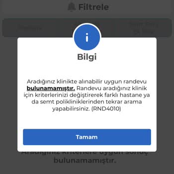 MHRS Den Asla Alınamayan Randevu...