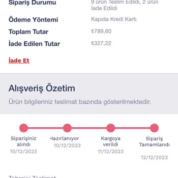 Penti Ücret İadesini Yapmıyor