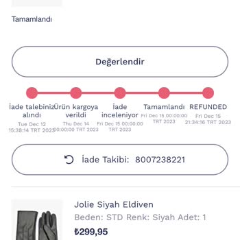 Penti Ücret İadesini Yapmıyor