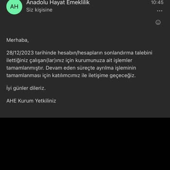 Anadolu Hayat Emeklilik İptal Taleplerine Geri Dönmüyor
