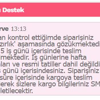 Penti.com Siparişi 15 Günde Teslim Edebileceğini İletiyor!