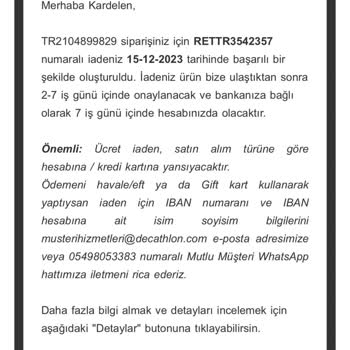 Decathlon Bozuk Termos Sattı Ve İadeyi Kabul Etmiyorlar