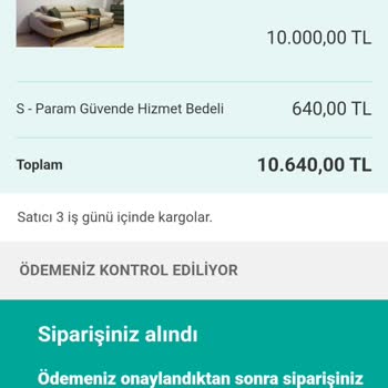 Sahibinden Koltuk Takımı Mağduriyetim Ve İade Talebim