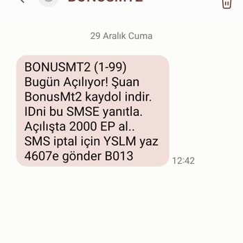 Bonusmt2 Kesintisiz Oyun Tanıtım Mesajlarından Usandım!