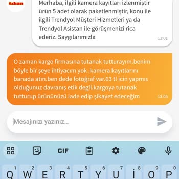 Trendyol Özhan Market İn Etik Olmayan Tutumu