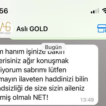Aslı Gold Üslup Çok Sıkıntılı Ve İade Almıyorlar!