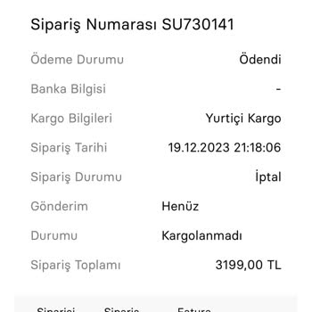 Sneaks Up Ücret İadesi Yapmadılar