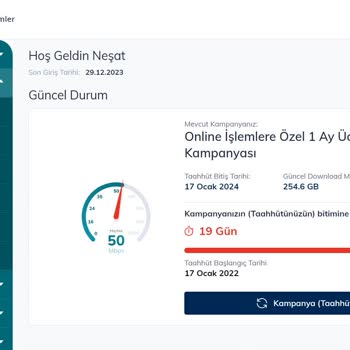 Türk Telekom Online İşlemler İşlem Yaptırmıyor