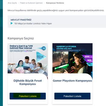 Türk Telekom Online İşlemler İşlem Yaptırmıyor