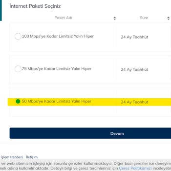 Türk Telekom Online İşlemler İşlem Yaptırmıyor