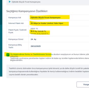 Türk Telekom Online İşlemler İşlem Yaptırmıyor