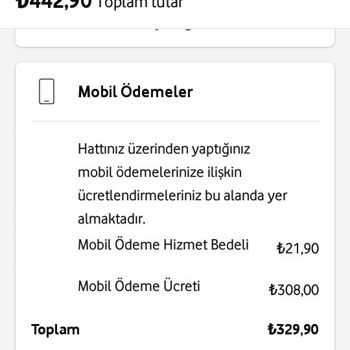 Vodafone Mobil Ödeme Faturası Kesiyor