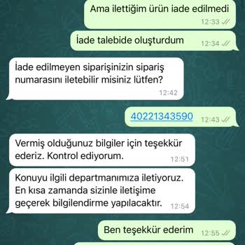 Bershka İade Ettiğim Ürünlerin Parasını 11 Gündür Vermiyor!