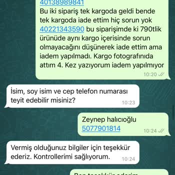 Bershka İade Ettiğim Ürünlerin Parasını 11 Gündür Vermiyor!