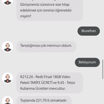 Vodafone Mükemmel (! ) Para Politikası