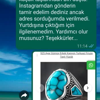 Anı Yüzük Tamir İçin Aksiyon Almıyor.