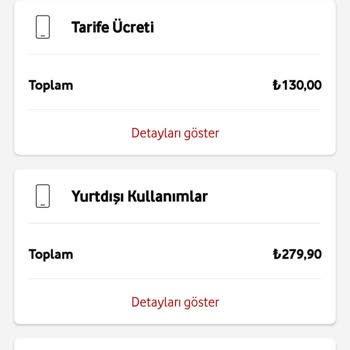 Vodafone Haksız Yurdışı Ücreti Talebi