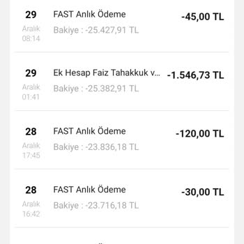 VakıfBank Ek Hesap Faiz Tahakkuku