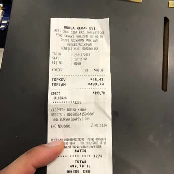 Bursa Kebab Evi Fiyat Ve Müşteri Umursamaması