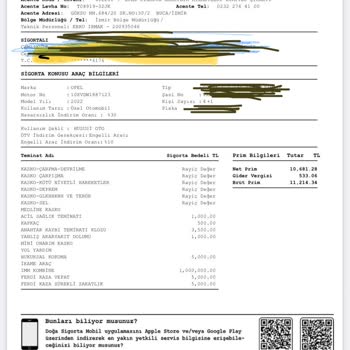 Doğa Sigorta Parça Gönderilmemesi Sebebiyle Engelli Aracı Tamirde
