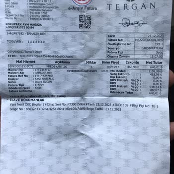 Tergan Aynı Gün İade Talebi Olumsuz